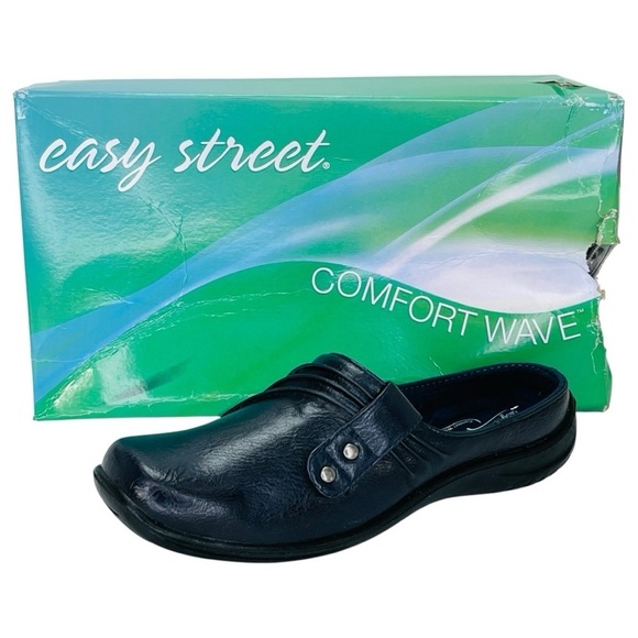 Easy Street Holly Matte Navy Womens Mules Size 5M - Picture 11 of 11